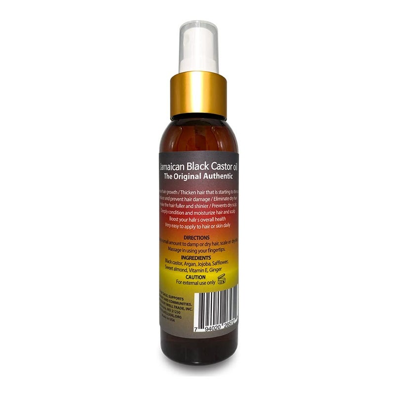 Well's Oil Jamaican Black Castor & Rosemary Oil Spray for Hair | 4 oz (118 mL) | Lightweight Scalp & Hair Moisturizing Oil | Botanical Oil Blend | External Use Only - Image 2